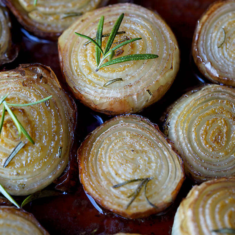 Marinierte Zwiebeln aus dem Backofen Marinierte Zwiebeln aus dem Backofen